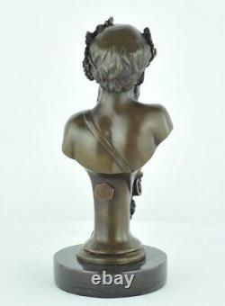 Statue Sculpture Bacchus Style Art Deco Style Art Nouveau Massive Bronze Sign