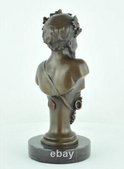 Statue Sculpture Bacchus Style Art Deco Style Art Nouveau Massive Bronze Sign