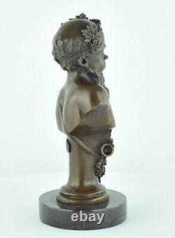 Statue Sculpture Bacchus Style Art Deco Style Art Nouveau Massive Bronze Sign