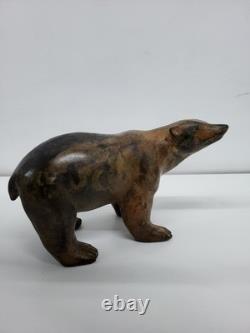 Statue Sculpture Bear Animal Style Art Deco Style Art Nouveau Solid Bronze S