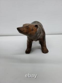 Statue Sculpture Bear Animal Style Art Deco Style Art Nouveau Solid Bronze S