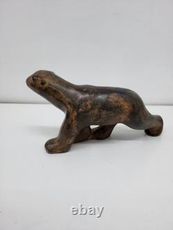 Statue Sculpture Bear Animal Style Art Deco Style Art Nouveau Solid Bronze S