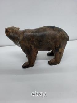Statue Sculpture Bear Animal Style Art Deco Style Art Nouveau Solid Bronze S