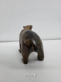Statue Sculpture Bear Animal Style Art Deco Style Art Nouveau Solid Bronze S