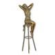 Statue Sculpture Bronze Art Deco New Woman Bar Stool Dsbj-9 Modern