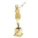Statue Sculpture Bronze Art Deco New Woman On A Die Ex-1 Modern