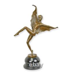 Statue Sculpture Bronze Art Deco Nouveau The Bat Girl BX-56 Modern