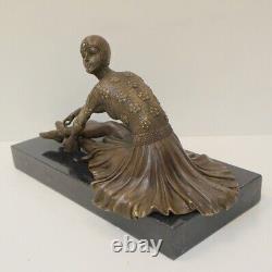 Statue Sculpture Charleston Style Dancer Art Deco Art Nouveau Bronze