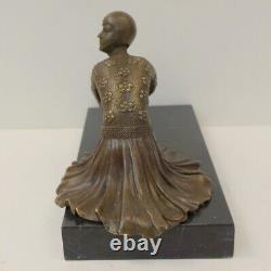 Statue Sculpture Charleston Style Dancer Art Deco Art Nouveau Bronze