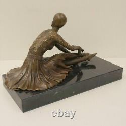 Statue Sculpture Charleston Style Dancer Art Deco Art Nouveau Bronze