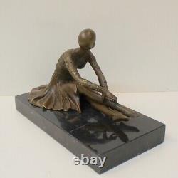 Statue Sculpture Charleston Style Dancer Art Deco Art Nouveau Bronze