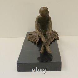 Statue Sculpture Charleston Style Dancer Art Deco Art Nouveau Bronze