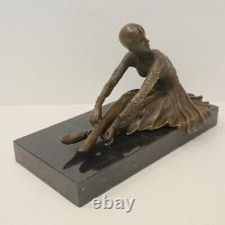 Statue Sculpture Charleston Style Dancer Art Deco Art Nouveau Bronze