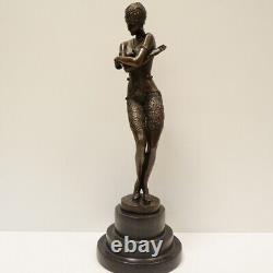 Statue Sculpture Classic Dancer Opera Style Art Deco Style Art Nouveau Bronze