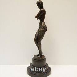 Statue Sculpture Classic Dancer Opera Style Art Deco Style Art Nouveau Bronze