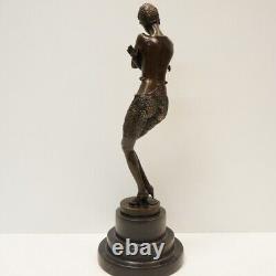 Statue Sculpture Classic Dancer Opera Style Art Deco Style Art Nouveau Bronze