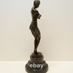 Statue Sculpture Classic Dancer Opera Style Art Deco Style Art Nouveau Bronze