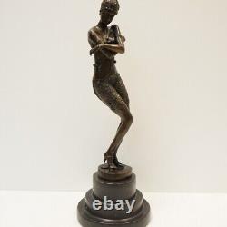 Statue Sculpture Classic Dancer Opera Style Art Deco Style Art Nouveau Bronze