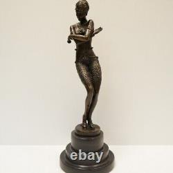 Statue Sculpture Classic Dancer Opera Style Art Deco Style Art Nouveau Bronze