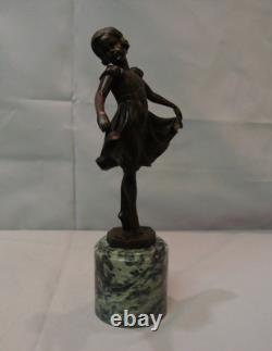 Statue Sculpture Classical Dancer Opera Style Art Deco Style Art Nouveau Bronze