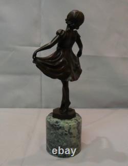 Statue Sculpture Classical Dancer Opera Style Art Deco Style Art Nouveau Bronze