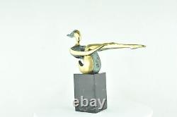 Statue Sculpture Dancer Nue Acrobate Style Modern Art Style Deco Bronze Massi