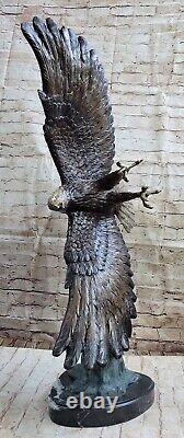 Statue Sculpture Eagle Bird Faun Art Deco Style Art Nouveau Style Bronze LR