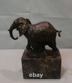 Statue Sculpture Elephant Animal Style Art Deco Style Art Nouveau Bronze Mass