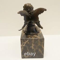 Statue Sculpture Elf Fairy Style Art Deco Style Art Nouveau Solid Bronze