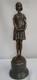 Statue Sculpture Girl Innocence Art Deco Art Nouveau Style Massive Bronze