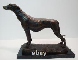 Statue Sculpture Greyhound Animal Hunting Art Deco Art Nouveau Style