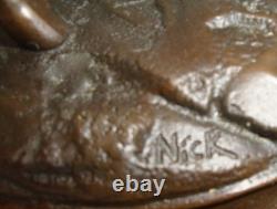 Statue Sculpture Horse in Animal Style, Art Deco Style, Art Nouveau Solid Bronze