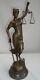 Statue Sculpture Justice Themis Art Deco Art Nouveau Style Massive Bronze