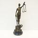 Statue Sculpture Justice Themis Art Deco Style Art Nouveau Bronze Massi