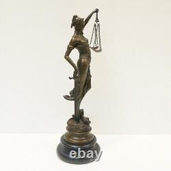 Statue Sculpture Justice Themis Art Deco Style Art Nouveau Bronze Massi