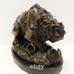 Statue Sculpture Lion Animal Style Art Deco Style Art Nouveau Solid Bronze S