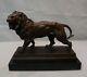 Statue Sculpture Lion Animalier Style Art Deco Style Art Nouveau Solid Bronze