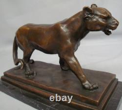 Statue Sculpture Lioness Animalier Art Deco Style Art Nouveau Bronze<br/>	

