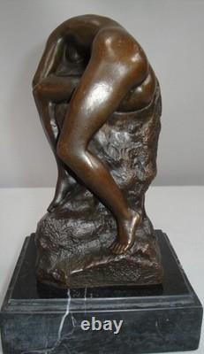 Statue Sculpture Naked Lady Sexy Style Art Deco Style Art Nouveau Bronze