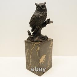 Statue Sculpture Owl Bird Animal Style Art Deco Style Art Nouveau