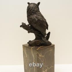 Statue Sculpture Owl Bird Animal Style Art Deco Style Art Nouveau