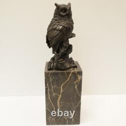 Statue Sculpture Owl Bird Animal Style Art Deco Style Art Nouveau