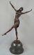 Statue Sculpture Palmyre Sexy Style Art Deco Style Art Nouveau Solid Bronze Sig