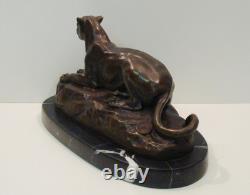 Statue Sculpture Panther of Tunis Animal Style Art Deco Style Art Nouveau Br