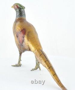 Statue Sculpture Pheasant Bird Animalistic Hunting Style Art Deco Style Art Nouveau