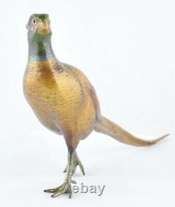 Statue Sculpture Pheasant Bird Animalistic Hunting Style Art Deco Style Art Nouveau