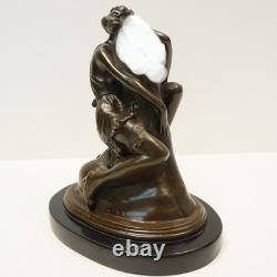 Statue Sculpture Pin-up Sexy Style Art Deco Style Art Nouveau Massive Bronze Sign