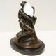 Statue Sculpture Pin-up Sexy Style Art Deco Style Art Nouveau Massive Bronze Sign