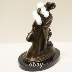 Statue Sculpture Pin-up Sexy Style Art Deco Style Art Nouveau Massive Bronze Sign