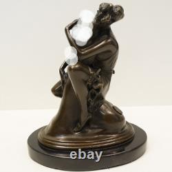 Statue Sculpture Pin-up Sexy Style Art Deco Style Art Nouveau Massive Bronze Sign